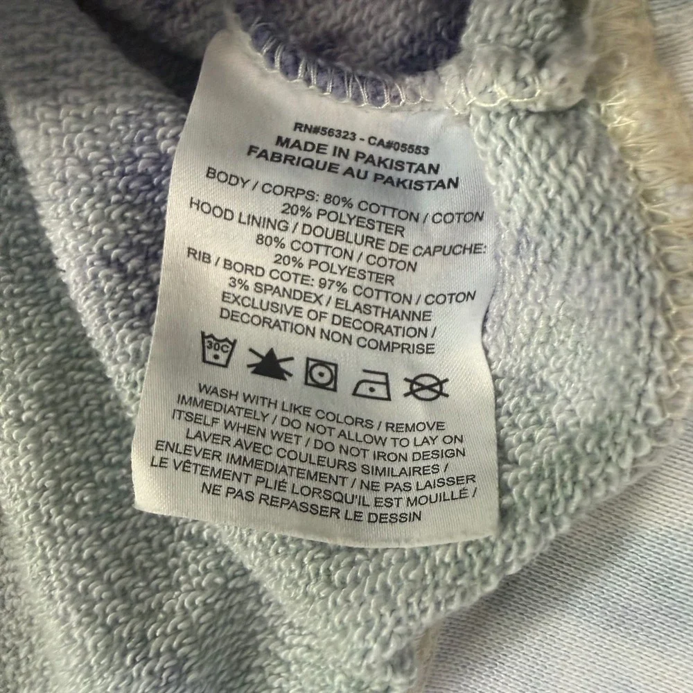 Jordan Hoodie Mens Small Purple Green Tie Dye AJ Air Graphic Pullover Sweatshirt